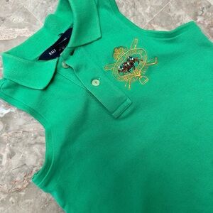 3 Ralph Lauren Kids' Polo Shirts in Light Blue and Green